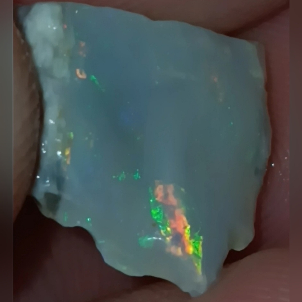 Australian Opal Rough Mintabie 6.25 Colorbar New Red Orange Blue Green Yellow